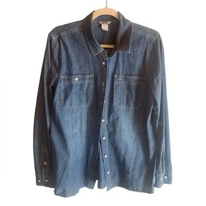 Duluth Denim Button-Up Shirt in Size L